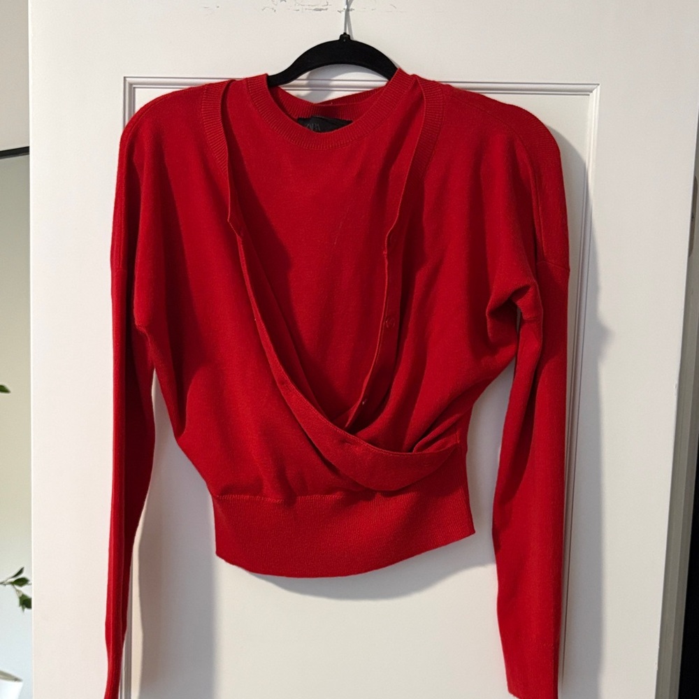 Double Layer Long Sleeve Sweater